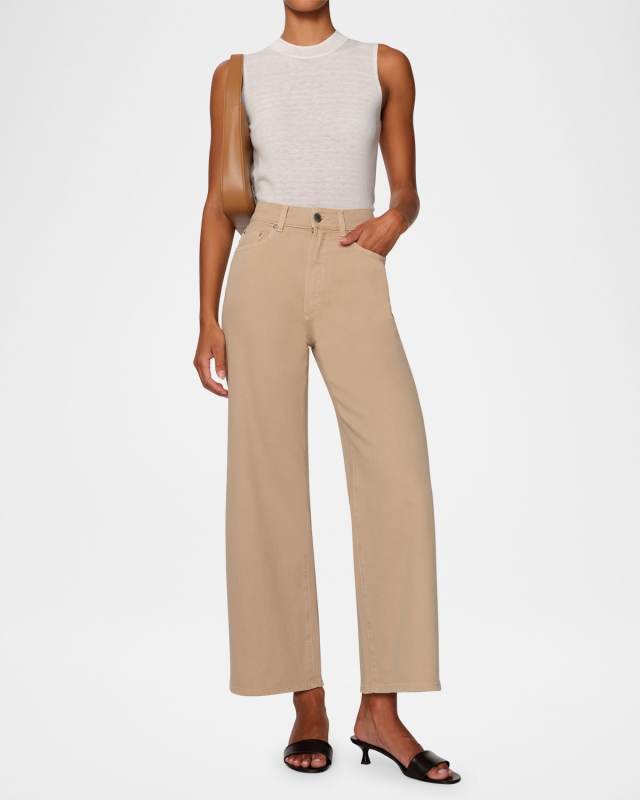Hepburn Wide-Leg High-Rise Ankle Jeans